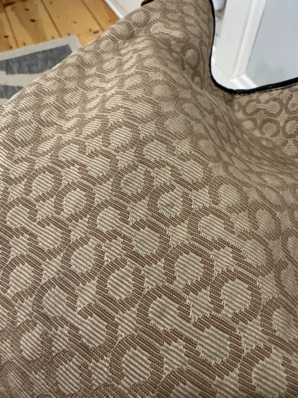 Coach Madison Signature Canvas Leather Black Tan Shoulder Bag - Picture 12 of 17